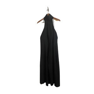 Elevate Your Style: Topshop Black Halter Jumpsuit with Crop Wide Leg
